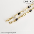 74857 xuping wholesale jewelry new design 14k gold plated cubic zirconia diamond bracelet for women